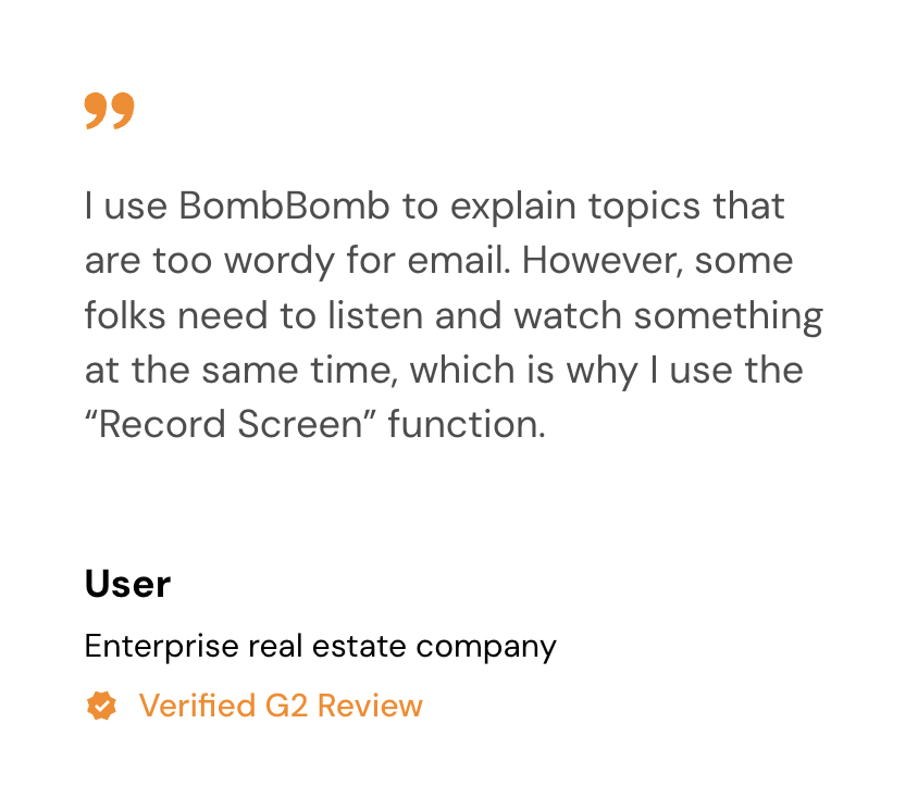 BombBomb app review real estate 